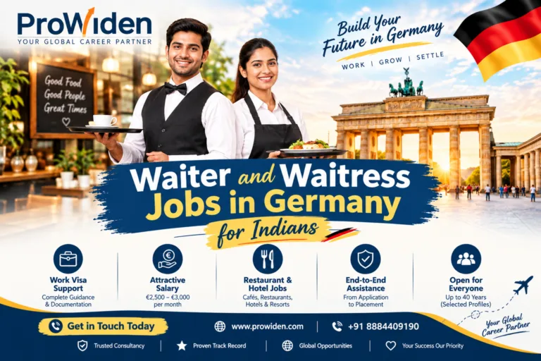 Waiter & Waitress Jobs in Germany for Indians